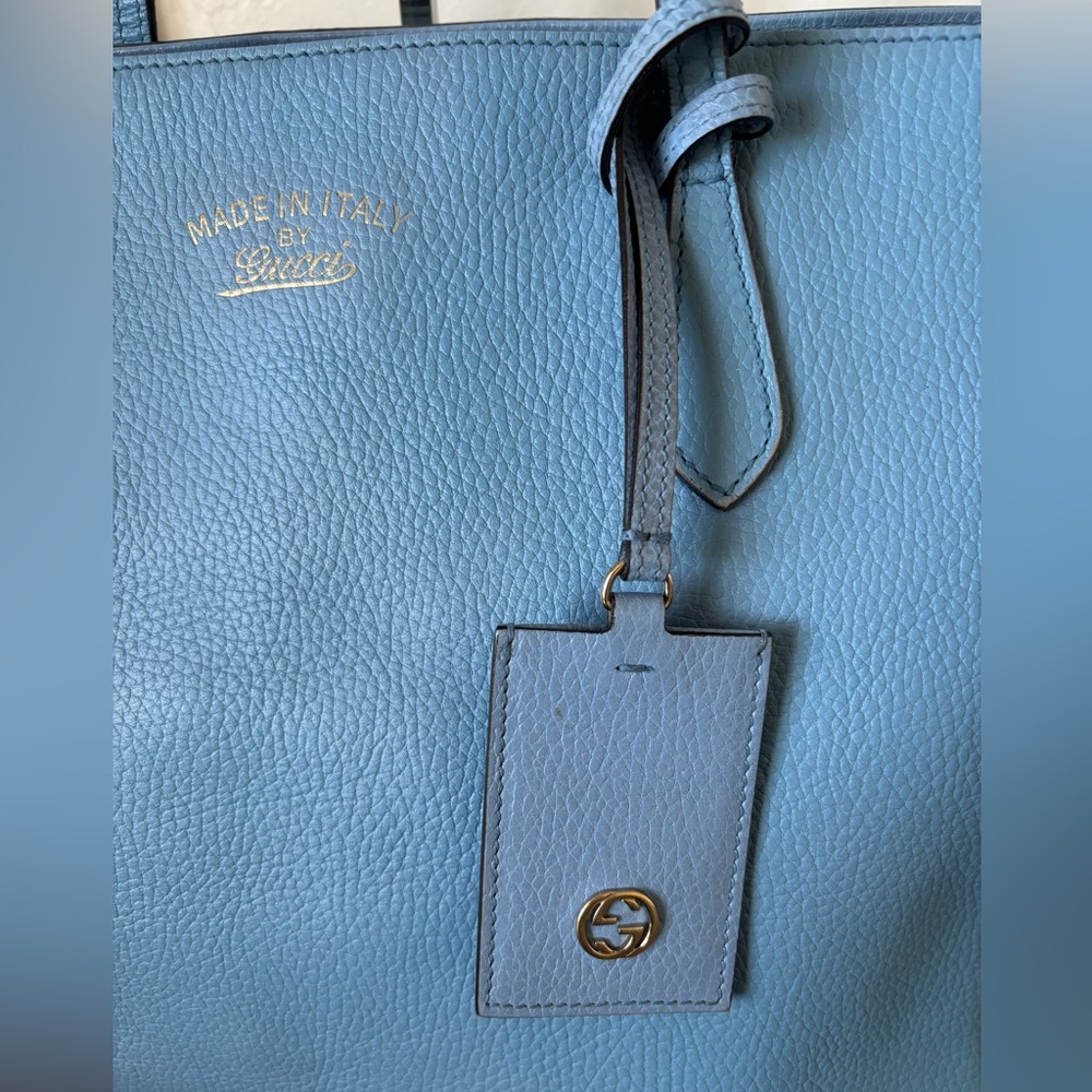 GUCCI Swing Leather Tote Bag - Picture 3 of 16